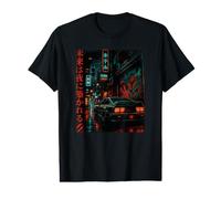 JDM Japonés Night Street Car Neon City Style Camiseta gráfica económica