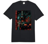 JDM Japonés Night Street Car Neon City Style Comfort Colors Adult Heavyweight T-Shirt