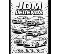 JDM Legends Coloring Book