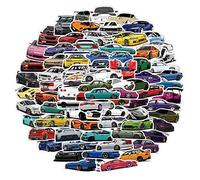 JDM Pegatinas de coche | 100 piezas | Pegatinas de vinilo impermeables para ordenador portátil, monopatín, botellas de agua, computadora, parachoques, adultos, niños y adolescentes para pegatinas