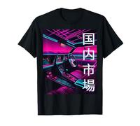JDM Race Car 80s y 90s Synthwave Estética Interior Regalo Camiseta