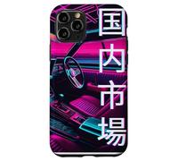 JDM Race Car 80s y 90s Synthwave Estética Interior Regalo Carcasa para iPhone 11 Pro