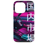 JDM Race Car 80s y 90s Synthwave Estética Interior Regalo Carcasa para iPhone 13 Pro