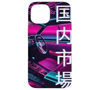 JDM Race Car 80s y 90s Synthwave Estética Interior Regalo Carcasa para iPhone 15