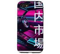 JDM Race Car 80s y 90s Synthwave Estética Interior Regalo Carcasa para iPhone SE (2020) / 7/8