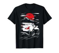 JDM Red Sun Night Runner Japonés Street Car Tuner Art Camiseta