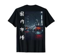 JDM Sport Drift Racing Cars Tokyo Street por la Noche (en la Parte Trasera) Camiseta