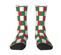 JDNFDR Calcetines unisex de la bandera de Italia clásicos a media pantorrilla, calcetines deportivos al aire libre, calcetines casuales