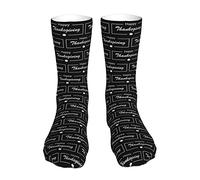 JDNFDR Happy Thanksgiving Turkey Socks for Men Women Casual Short Socks Sport Socks Comfort Tube Socks, Feliz Día de Acción de Gracias 02, Altoa única