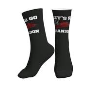 JDNFDR Let'S Go Brandon - Calcetines deportivos suaves y transpirables para mujer, para oficina, trabajo, escalada