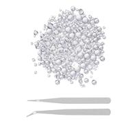 JDNFKG 1640 Gotas De Rocío Artificiales, 2 Pinzas, Accesorios De Decoración De Uñas, Materiales De Artesanía De Bricolaje, Decoración para Hacer Tarjetas.