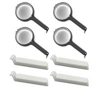 JDNFKG 4 Clips De Bloqueo con Cubierta Y 4 Clips De Sellado Largo, Clips De Comida De Alimentación, Clips De Bocadillos, Sellos De Alimentación De Animales.