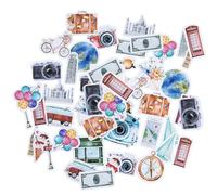 JDNFKG 92 Mini Pegatinas De Viaje, Pegatinas De Decoración De Diario, Pegatinas Creativas De Graffiti, Aptas para Cuadernos Y Maletas.