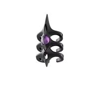 JDNH Anillos abiertos de aleación resistente de tres capas con aspecto amplio inspirado para un uso prolongado y personalidad única, anillos de tres capas, One Size, como se describe, como se describe