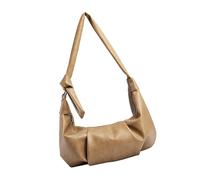 JDNH Bolso de hombro de gran capacidad para mujer, de piel sintética, bandolera simple con albóndigas retro, mensajeros para el día a día, hombro de gran capacidad, bolas de masa hervida simple