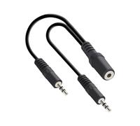 JDNH Cable divisor en Y estéreo de 3,5 mm, adaptadores auxiliares dobles machos para múltiples dispositivos y estéreo de sonido claro tipo Y cable auxiliar