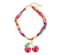 JDNH Collar con colgante de bufanda de acero inoxidable a prueba de óxido, delicada cadena de clavícula para su uso diario, accesorio con colgante, bufanda, collar, serie marina, joyería para mujer