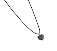 JDNH Collar con colgante de piedra natural verde temperamento ama corazón piedra cristal collar regalo tendencia joyería collar para hombre, talla única, como se describe, como se describe