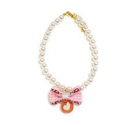JDNH Collar de perlas de moda para mascotas, cadena de extensión ajustable, collar de cachorro, accesorios para niñas pequeñas, perros, gatos, gargantilla, collares para perros pequeños