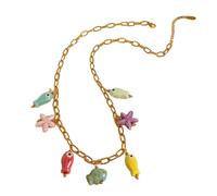 JDNH Cuenta de cerámica vibrante en color dopamina para mujeres modernas que buscan un accesorio elegante para elevar su aspecto en una ocasión festiva, talla única, como se describe, como se describe