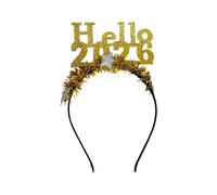 JDNH Diademas con purpurina para las fiestas Hello 2026 con decoración de estrellas, unisex, accesorio para el cabello para Año Nuevo, eventos de cuenta regresiva, eventos, reuniones, festivales