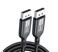 JDNH El cable 1.4 ofrece una resolución de 16 K 8K @ 60 Hz para juegos visuales de juego conexión de doble canal, amplia compatibilidad, conexión de canal de cable profesional, cable de conducto