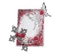 JDNH Funda protectora para tarjetas de juego y accesorios, diseño gótico, con acabado carmesí, color rojo sangre, C, Talla única