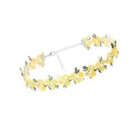 JDNH Gargantilla de encaje de flores bordada a la moda, portátil, para mujeres elegantes, accesorio de moda cómodo, Materiales mixtos