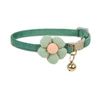 JDNH Gargantilla de flores de dibujos animados para perros, elegante collar de campanas para mascotas pequeñas a grandes, accesorios para fotos, collar ajustable para niñas