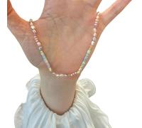 JDNH Gargantilla para mascotas con perlas, collar ajustable para cumpleaños, fiestas y disfraces de vacaciones, collar ajustable