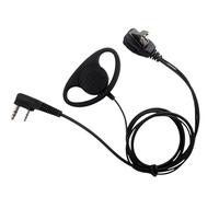 JDNH General - Accesorio de radio de dos pines ABS con sonido claro y servicio prolongado para personal de seguridad, auriculares de seguridad con clip para camisa