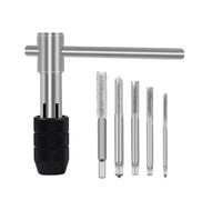 JDNH Herramienta de roscado de mano para artesanos, mecánicos, llave de grifo con mango en T, diseño resistente a la fatiga y marco antideslizante, juego de llaves de mano