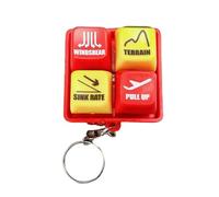 JDNH Llavero portátil para aliviar el estrés con interruptores de teclado con temática antigua, llavero de pescado de madera cultural, llavero vintage moderno de regalo