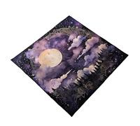 JDNH Mantel de adivinación, tapete de cartas, altares astrológicos, almohadilla de tela para tarots, cubierta de mesa, tablero de juegos de mesa, lecturas de tarot, tapete de mesa para juegos