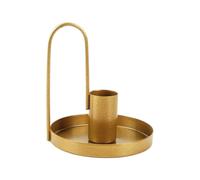 JDNH Nordic - Soporte cónico de hierro para candelabros de metal con asa, centros de mesa de boda, decoración de hierro