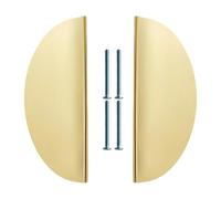 JDNH Par de tiradores de metal clásicos retro para cajones de cocina, armarios, muebles, tiradores semicirculares de metal