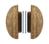 JDNH Par de tiradores de metal clásicos retro para cajones de cocina, armarios, muebles, tiradores semicirculares de metal