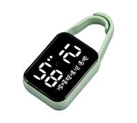JDNH Reloj colgante electrónico LED con luz nocturna, impermeable, táctil, digital, para mujeres y hombres, llavero de regalo, relojes de bolsillo Touch Digital, verde, talla única
