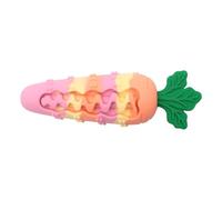 JDNH Simple Elastómero - Juguete de dentición para perro, plan de zanahoria, con fabricante de ruido para uso interior, no mortal, muñecas masticables para razas grandes