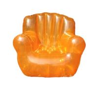 JDNH Sofá inflable de PVC transparente, resistente, diseño ergonómico, sofá de aire para relajación, jardín, piscina, uso lateral, silla inflable lateral de la piscina