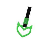 JDNH Spectrum Effect - Decoración suspendida para coche, diseño de corazón y flor negra, sustancia ABS permanente, simple para formatear interiores y exteriores, colgar vehículos globales