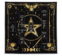 JDNH Tarjeta de lectura de astrología, mantel de tarots, adivinaciones, altares, tela, adivinaciones, accesorios para juegos de mesa, tarots de lectura, paño espiritual