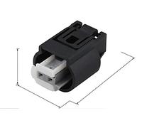 Jdon-hats 1 Set 2Pin Hembra 1718555-1 Sensor de Temperatura al Aire Libre del automóvil Conector de Enchufe de Velocidad de la Velocidad de la Rueda for BMW DJ7021B-0.6-21