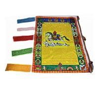 Jdon-hats Afortunado Tibetano Budista Banner de Seda Pared Colgante de la Bandera de la Bandera de la Bandera de la Bandera de la Bandera de la Bandera de Las Banderas religiosas Suministros budistas
