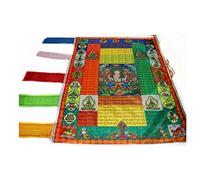 Jdon-hats Afortunado Tibetano Budista Banner de Seda Pared Colgante de la Bandera de la Bandera de la Bandera de la Bandera de la Bandera de la Bandera de Las Banderas religiosas Suministros budistas