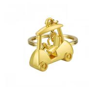 JDRDP 2 Piezas Llavero de Golf para Mazda CX-30 1 (I) DM I 2019-2024, Llaveros Carrito Golf con Pelota Aleación de Zinc Accesorios Deportivos de Llavero,Gold