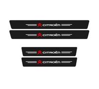 JDRDP 4 Piezas Coche Protector Umbral Puerta para Citroen C4 2020, Fibra Carbono Decoración Estribos Antideslizante,A