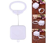 JDXFENG Caja de música con Cuerda para Tirar, Campana de Cama Impermeable, Juguete con sonajero con melodía de Canción de Cuna clásica, Caja de música de plástico, Sistema de Cuerda mecánica