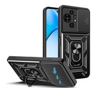 JDXHFF Funda Compatible con TCL 50 NxtPaper 5G / TCL 50 Pro NxtPaper 5G (6.8") PC Dura y Suave TPU Carcasa Silicone con Giratorio de 360° Soporte Cubierta Case Negro