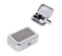 JDXun 2Pcs Cenicero Portatil, Mini Cenicero de Bolsillo, Ceniceros Portátiles para Viajes al Aire Libre Senderismo Camping Pesca en la Playa (Negro)